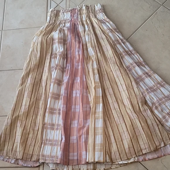 Paper Parachute Stretch Waist Maxi Full Skirt SZ M - Picture 1 of 16